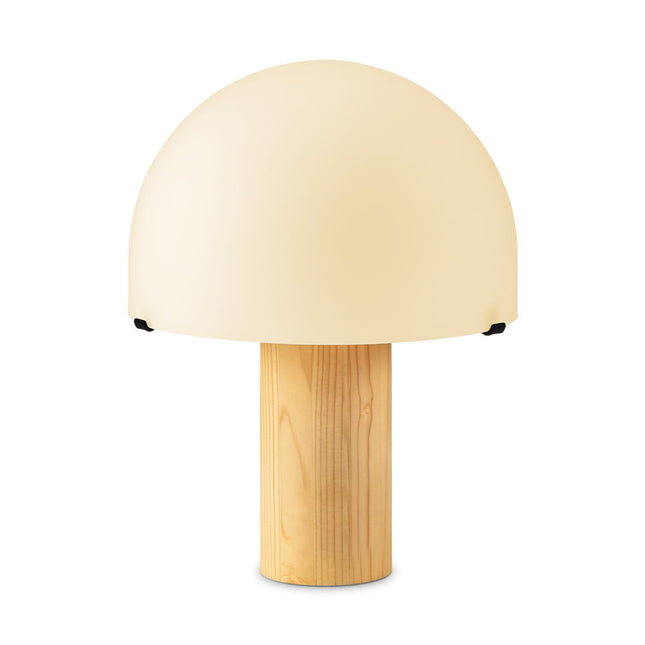 Home Sweet Home Landelijke Tafellamp Mushroom - Wit - 23/23/28cm