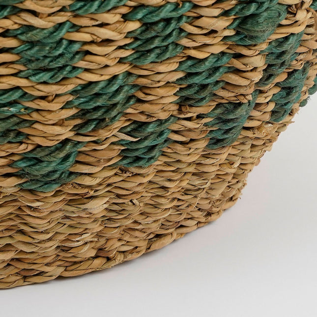 Billy Basket for Plant - H52 x Ø47 cm - Seagrass - Green