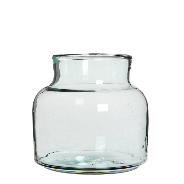 Vienne Vaas - H20 x Ø21 cm - Gerecycled Glas - Transparant