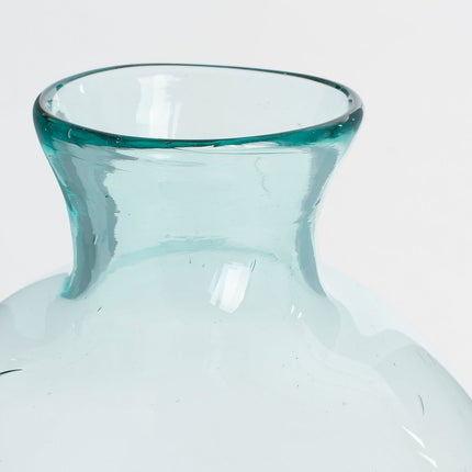 Florine Bottle Vase - H58 x Ø26 cm - Recycled Glass - Transparent