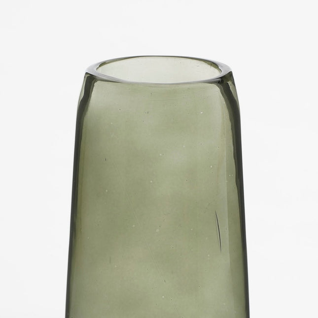 Xandra Narrow Vase - H37.5 x Ø10 cm - Glass - Green