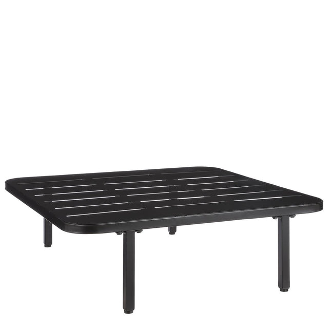 Celo Lounge table - L80 x W80 x H23 cm - Metal - Black