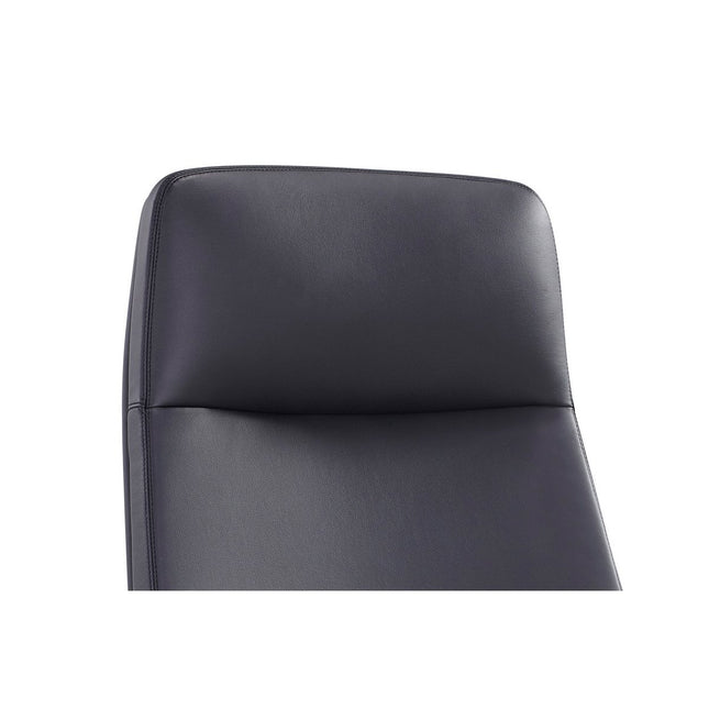 Office chair faux leather look black