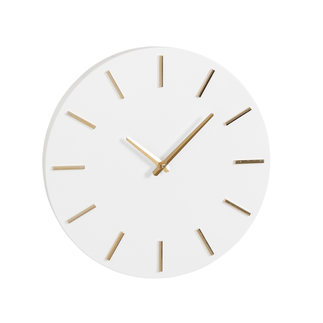 Brixen Wall Clock - Ø35.5 cm - White