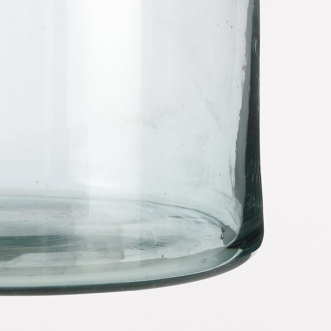 Florine Fles Vaas - H44 x Ø22 cm - Gerecycled Glas - Transparant