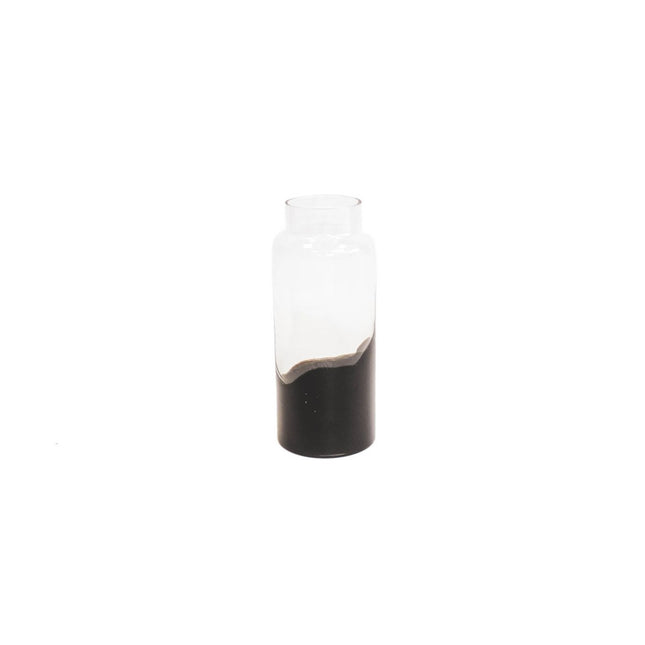 Housevitamin Vase Dipdye - Black - 12.5x30cm