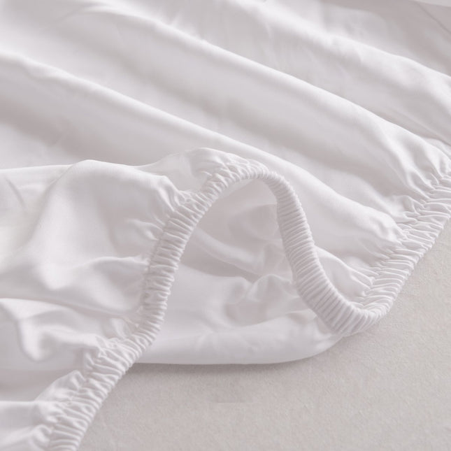 Boomba Premium fitted sheet 100% bamboo Coco white