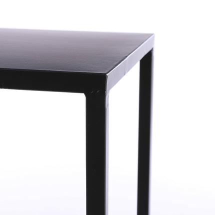 Goa Side table - Set of 2 - L30 x W30 x H70 cm - Metal - Black