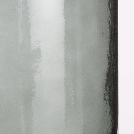 Guan Bottle Vase - H26 x Ø21 cm - Recycled Glass - Green