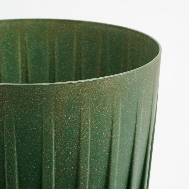Lungo Flowerpot - H36 x Ø30 cm - Polypropylene - FSC Mix - Green