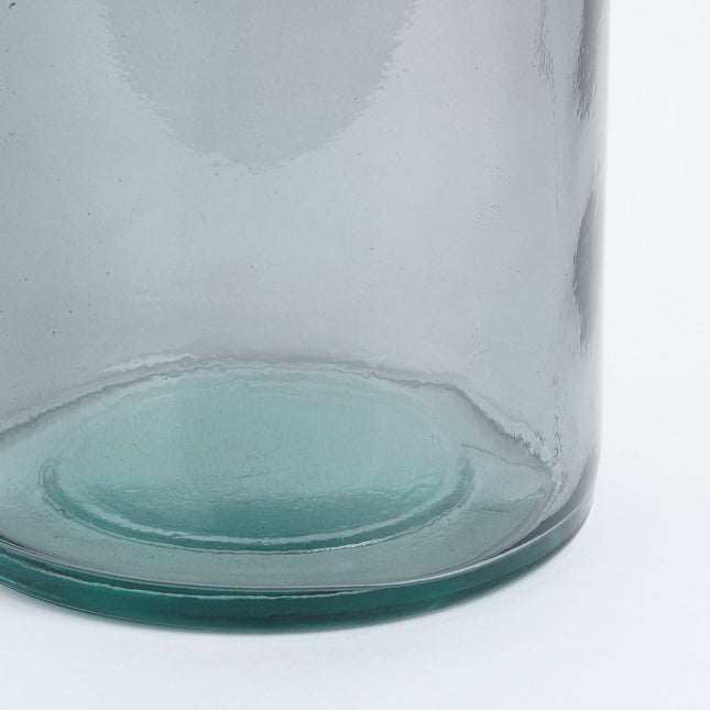 Rioja Bottle Vase - H50 x Ø15 cm - Recycled Glass - Dark Gray