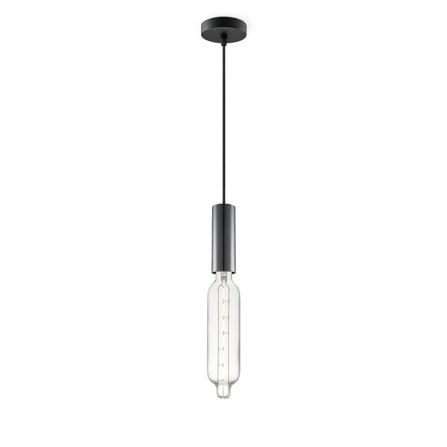 Home Sweet Home hanging lamp black Saga Tube - G78 - dimmable E27 clear